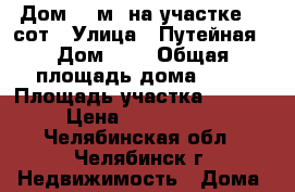 Дом 28 м² на участке 20 сот › Улица ­ Путейная › Дом ­ 2 › Общая площадь дома ­ 28 › Площадь участка ­ 2 000 › Цена ­ 1 230 000 - Челябинская обл., Челябинск г. Недвижимость » Дома, коттеджи, дачи продажа   . Челябинская обл.,Челябинск г.